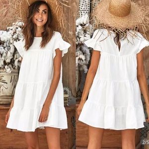 Shirt/dress with ruffles
